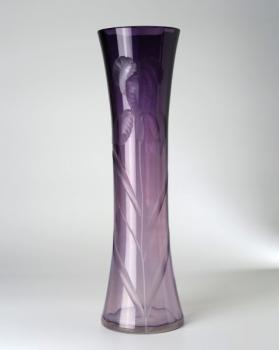 Vase - klares Glas, Glasviolett - 1905