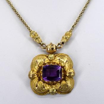 Collier - Gold, Amethyst - 1910