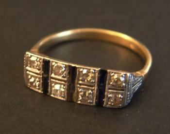 Gold Art-Deco-Ring