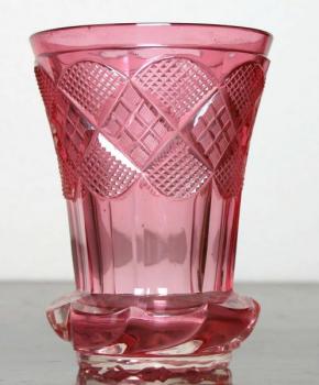 Glasbecher - geschliffenes Glas - 1840
