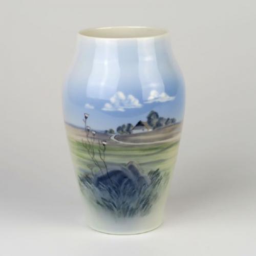 Porzellan Vase - weißes Porzellan - 1960