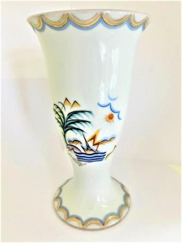 Porzellan Vase - bemaltes Porzellan - Pirkenhamer - EPIAG - 1930