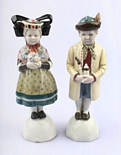 Paar Porzellan Statuetten - Oeslau, Deutschland, 1920