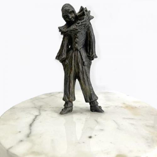Skulptur - patiniertes Metall, Marmor - 1930