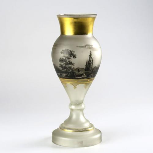 Biedermeier-Vase, 1830, Bhmen